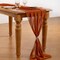 10ft Terracotta Chiffon Table Runner 29x120 Inches Wedding Runner